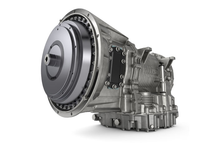 A rendered image of an Allison Transmission 3000 Series transmission